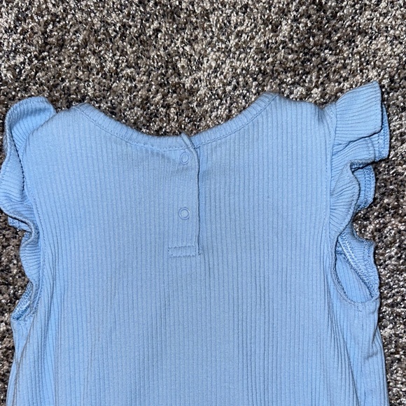 Old Navy Sky Blue Ruffled Bodysuit - Picture 6 of 7